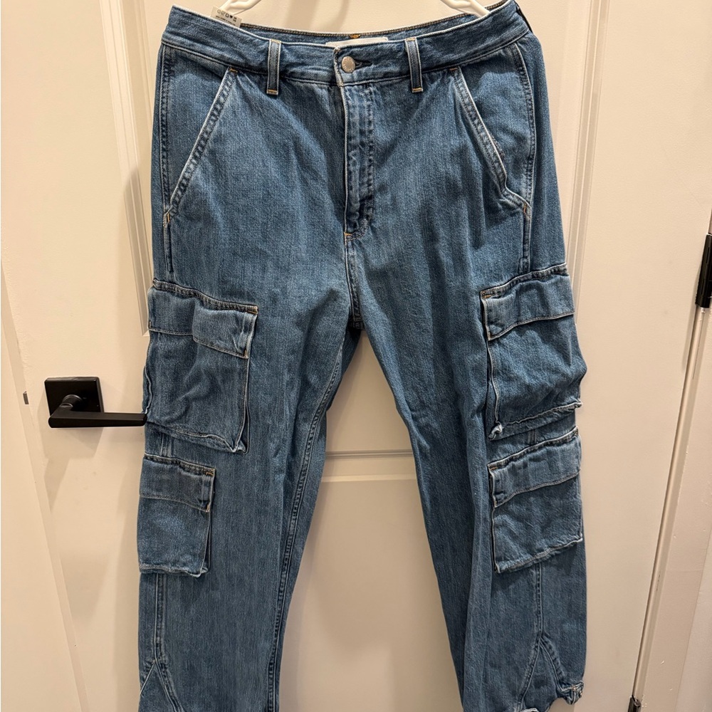 Aritzia Women's Blue Relaxed Jeans